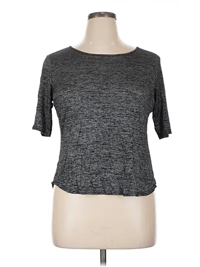 Pre-owned Apt. 9 Short Sleeve Top Gray Crew Neck Tops