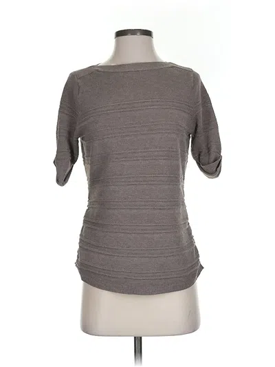 Pre-owned Apt. 9 Short Sleeve Top Gray Scoop Neck Tops
