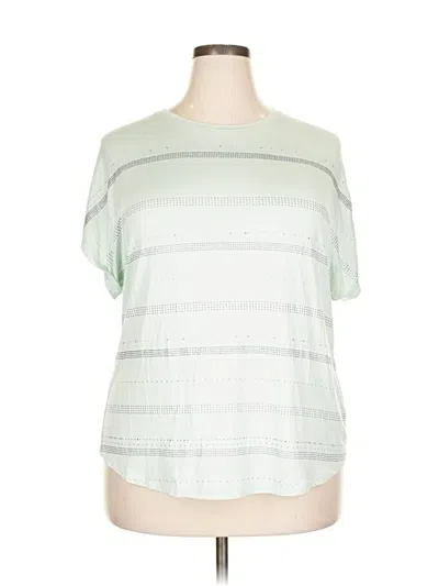 Pre-owned Apt. 9 Short Sleeve Top Green Boatneck Tops