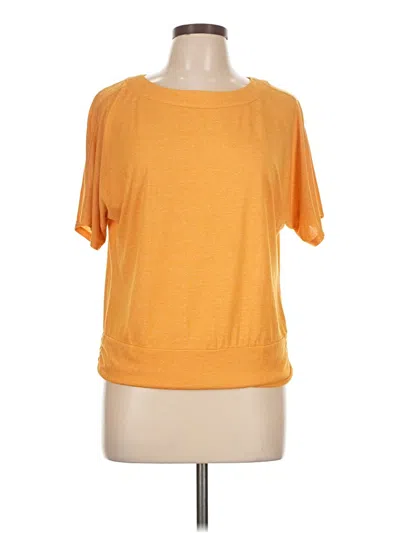 Pre-owned Apt. 9 Short Sleeve Top Orange Crew Neck Tops