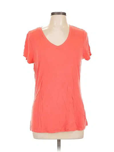 Pre-owned Apt. 9 Short Sleeve Top Orange Scoop Neck Tops