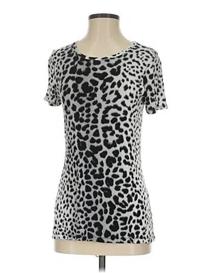 Pre-owned Apt. 9 Short Sleeve Top Silver Scoop Neck Tops