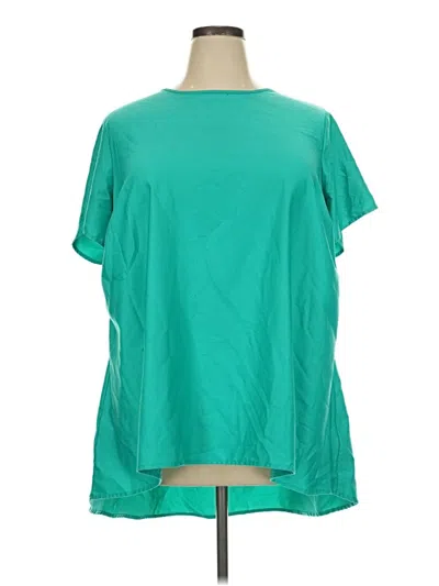 Pre-owned Apt. 9 Short Sleeve Top Teal Boatneck Tops