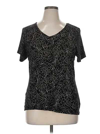 Pre-owned Apt. 9 Short Sleeve T-shirt In Black