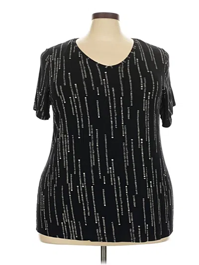 Pre-owned Apt. 9 Short Sleeve T-shirt In Black
