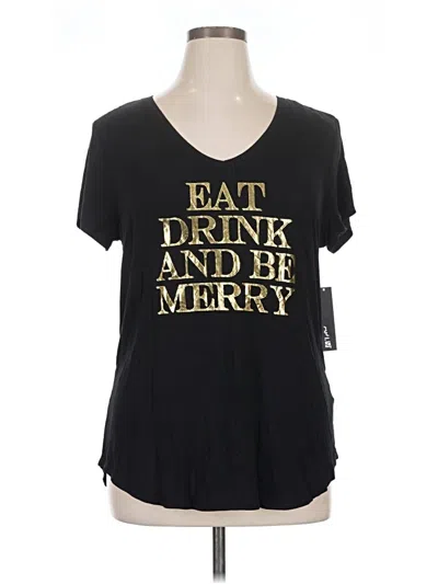 Pre-owned Apt. 9 Short Sleeve T-shirt In Black