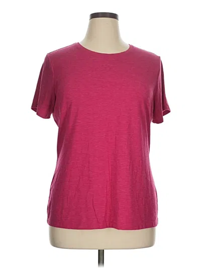 Pre-owned Apt. 9 Short Sleeve T-shirt In Burgundy