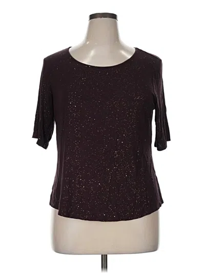 Pre-owned Apt. 9 Short Sleeve T-shirt In Burgundy