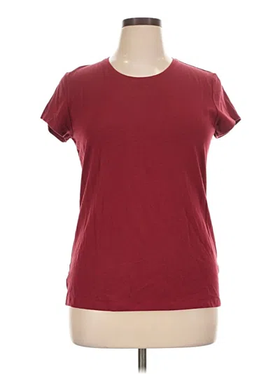 Pre-owned Apt. 9 Short Sleeve T-shirt In Burgundy