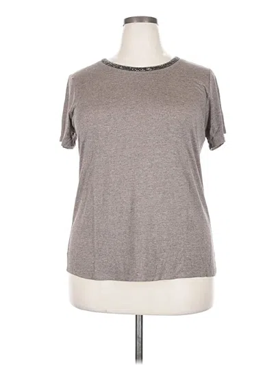 Pre-owned Apt. 9 Short Sleeve T-shirt In Gray