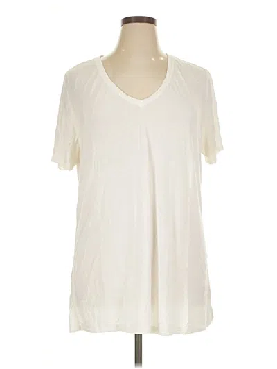 Pre-owned Apt. 9 Short Sleeve T-shirt In Ivory