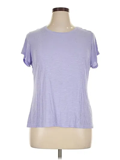 Pre-owned Apt. 9 Short Sleeve T-shirt In Purple