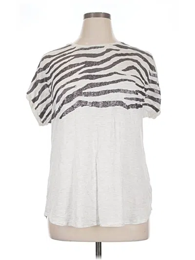 Pre-owned Apt. 9 Short Sleeve T-shirt In Silver