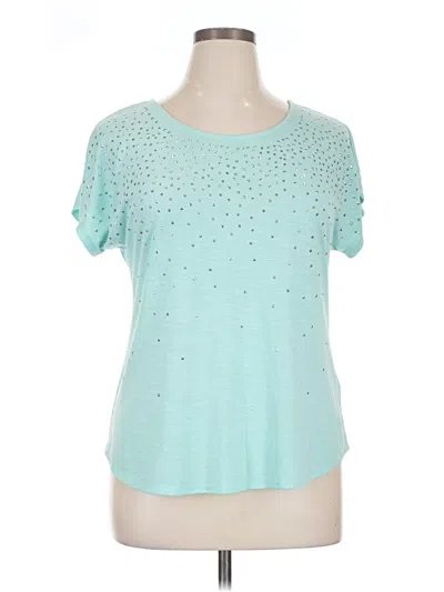 Pre-owned Apt. 9 Short Sleeve T-shirt In Teal