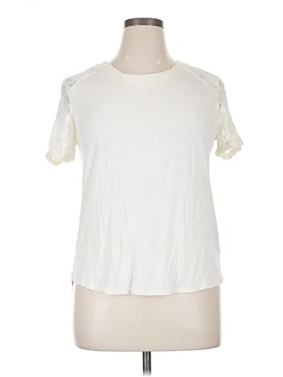 Pre-owned Apt. 9 Short Sleeve T-shirt In White