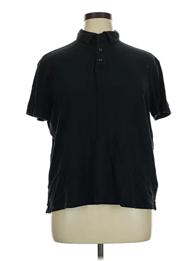 Pre-owned Apt. 9 Short Sleeve Turtleneck In Black