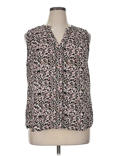 Pre-owned Apt. 9 Sleeveless Blouse In Black