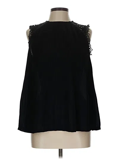 Pre-owned Apt. 9 Sleeveless Blouse In Black