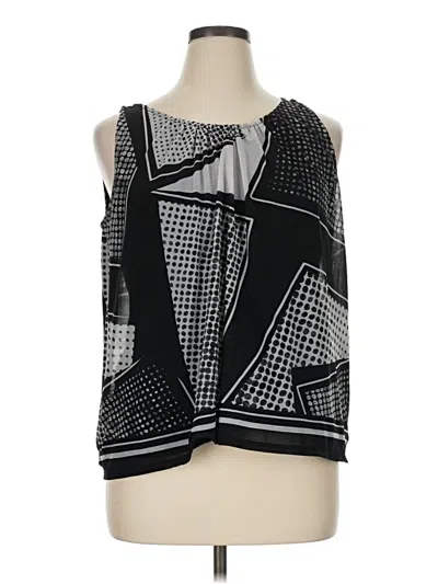 Pre-owned Apt. 9 Sleeveless Blouse In Black