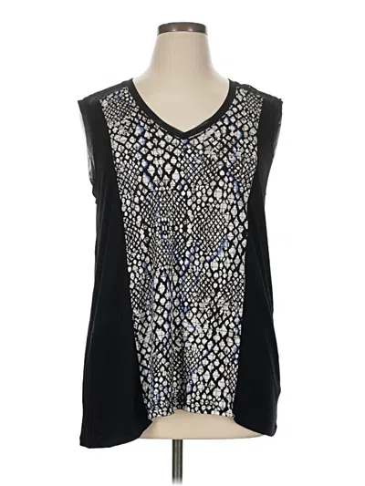 Pre-owned Apt. 9 Sleeveless Blouse In Black