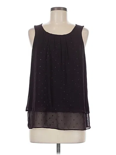 Pre-owned Apt. 9 Sleeveless Blouse In Black
