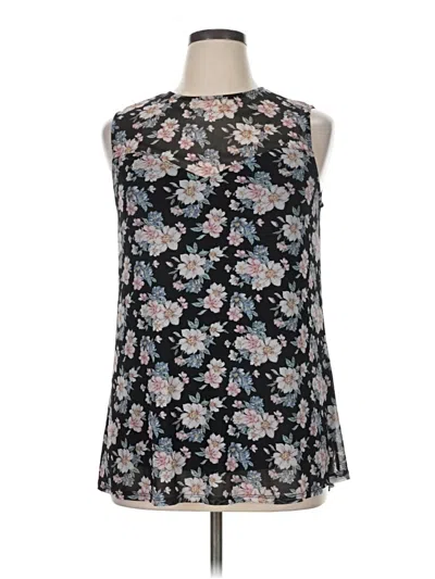 Pre-owned Apt. 9 Sleeveless Blouse In Black