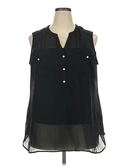 Pre-owned Apt. 9 Sleeveless Blouse In Black