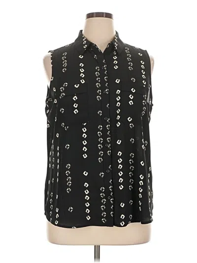 Pre-owned Apt. 9 Sleeveless Blouse In Black