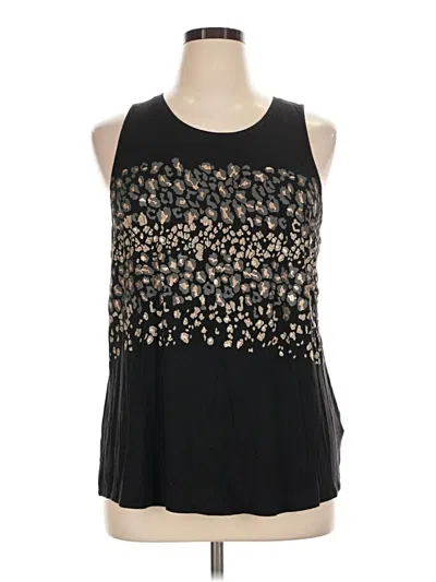 Pre-owned Apt. 9 Sleeveless Blouse In Black