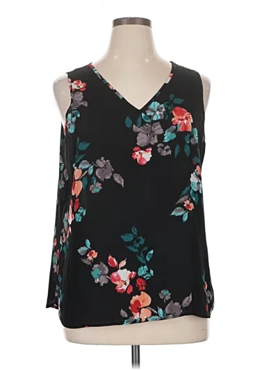 Pre-owned Apt. 9 Sleeveless Blouse In Black