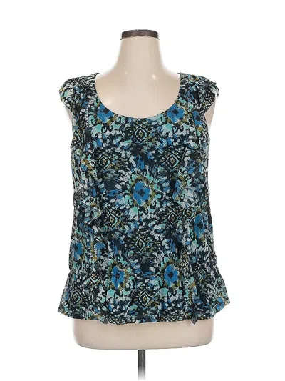 Pre-owned Apt. 9 Sleeveless Blouse In Blue