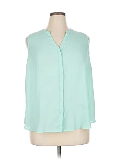 Pre-owned Apt. 9 Sleeveless Blouse In Blue