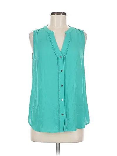 Pre-owned Apt. 9 Sleeveless Blouse In Blue