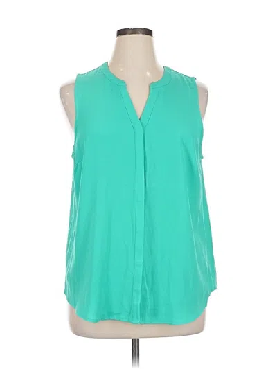 Pre-owned Apt. 9 Sleeveless Blouse In Blue