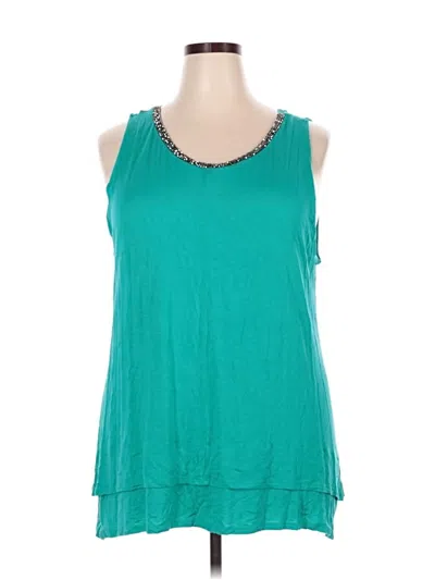 Pre-owned Apt. 9 Sleeveless Blouse In Blue