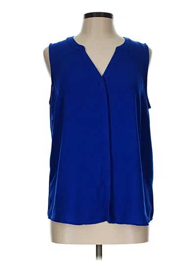 Pre-owned Apt. 9 Sleeveless Blouse In Blue