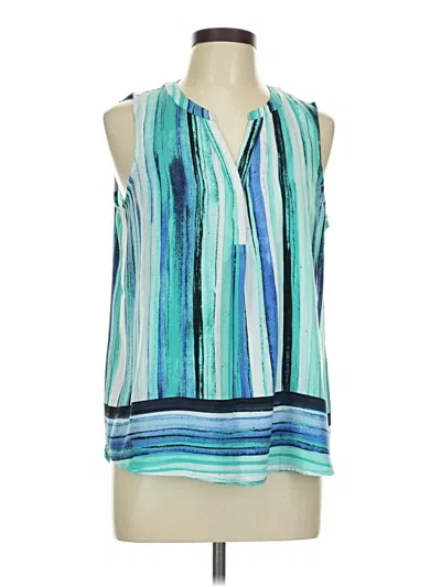 Pre-owned Apt. 9 Sleeveless Blouse In Blue