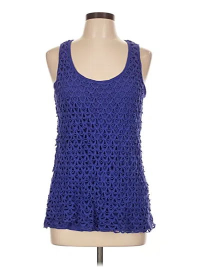 Pre-owned Apt. 9 Sleeveless Blouse In Blue