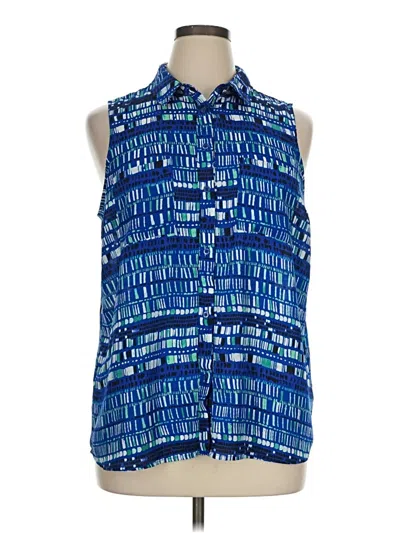 Pre-owned Apt. 9 Sleeveless Blouse In Blue