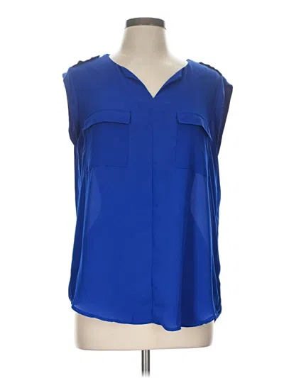 Pre-owned Apt. 9 Sleeveless Blouse In Blue