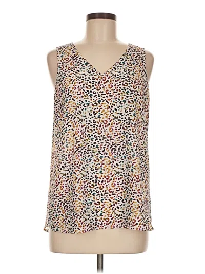 Pre-owned Apt. 9 Sleeveless Blouse In Brown