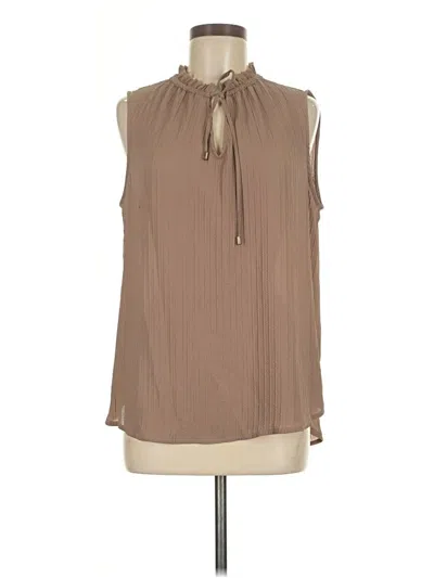 Pre-owned Apt. 9 Sleeveless Blouse In Brown
