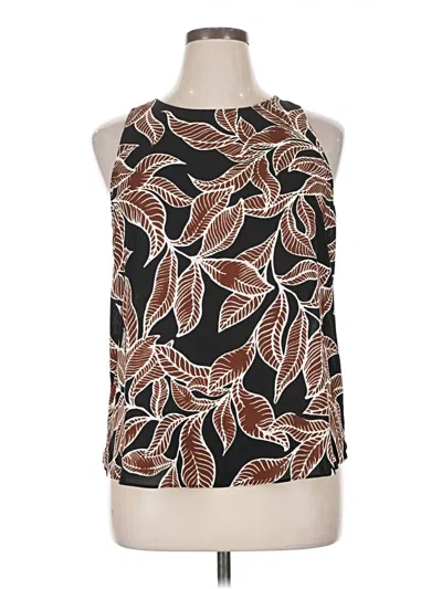 Pre-owned Apt. 9 Sleeveless Blouse In Brown