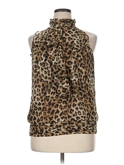 Pre-owned Apt. 9 Sleeveless Blouse In Brown