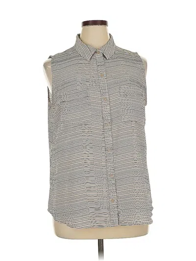 Pre-owned Apt. 9 Sleeveless Blouse In Gray