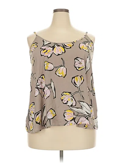 Pre-owned Apt. 9 Sleeveless Blouse In Gray