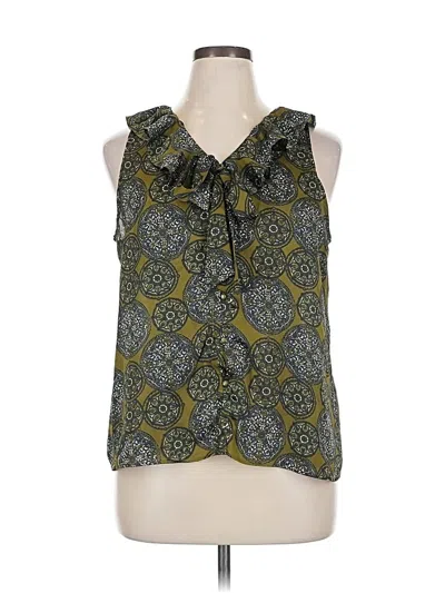 Pre-owned Apt. 9 Sleeveless Blouse In Green