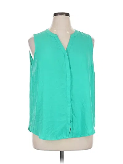 Pre-owned Apt. 9 Sleeveless Blouse In Green