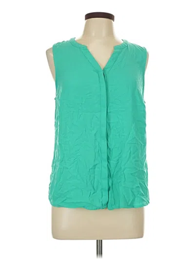 Pre-owned Apt. 9 Sleeveless Blouse In Green