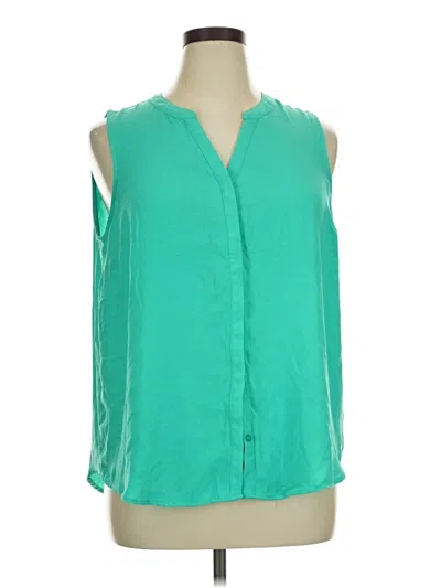 Pre-owned Apt. 9 Sleeveless Blouse In Green